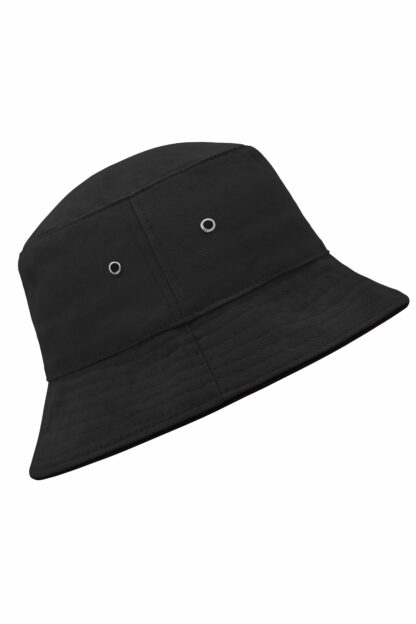 Fischerhut MB012 Fisherman Piping Hat - schwarz (black/black) – Bild 4