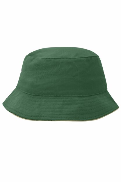 Fischerhut MB012Fisherman Piping Hat - grün/braun (dark-green/beige) – Bild 5