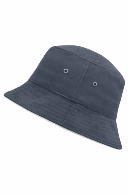 Fisherman Piping Hat - weiß/blau (navy/white) – Bild 3