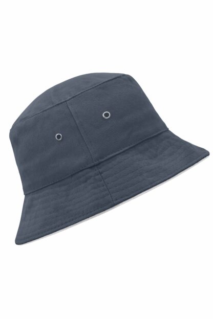 Fisherman Piping Hat - weiß/blau (navy/white) – Bild 4