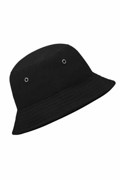 Fischerhut MB012 Fisherman Piping Hat for Kids - schwarz (black/black) – Bild 4