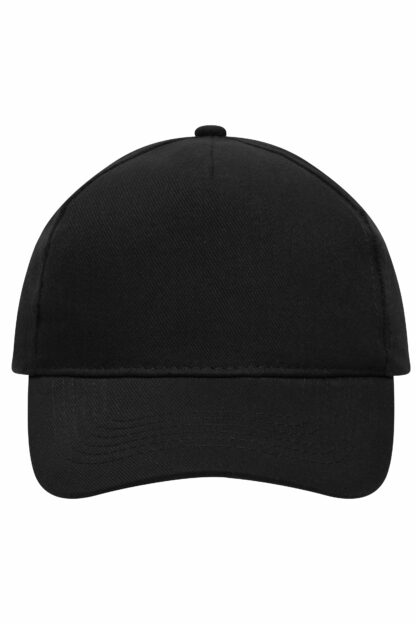 Kappe 5 Panel Cap Heavy Cotton - schwarz (black) MB092 – Bild 5