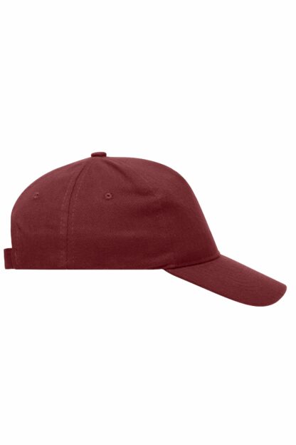Kappe 5 Panel Cap Heavy Cotton - rot/weinrot (burgundy) MB092 – Bild 6