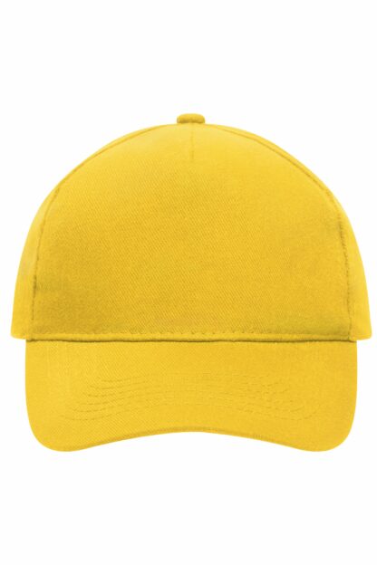Kappe 5 Panel Cap Heavy Cotton - gelb (gold-yellow) MB092 – Bild 5