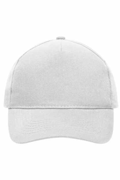 Kappe 5 Panel Cap Heavy Cotton - weiß (white) MB092 – Bild 5