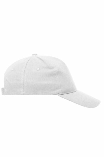 Kappe 5 Panel Cap Heavy Cotton - weiß (white) MB092 – Bild 6