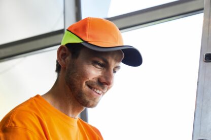 Kappe Neon-Cap - gelb/orange/neon (neon-orange/neon-yellow) MB036 – Bild 3