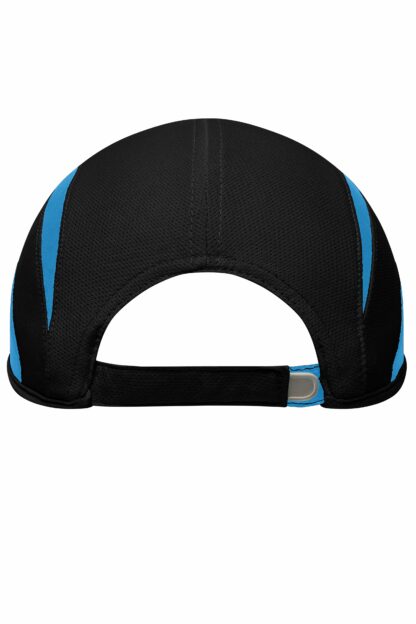 Kappe 3 Panel Sports Cap - blau/schwarz (black/atlantic) MB6580 – Bild 5
