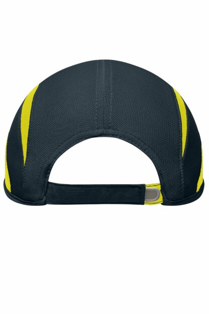 Kappe 3 Panel Sports Cap - gelb/grau (iron-grey/lemon) MB6580 – Bild 5
