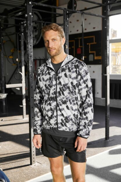 Men's Sports Jacket - schwarz (black-printed) – Bild 2