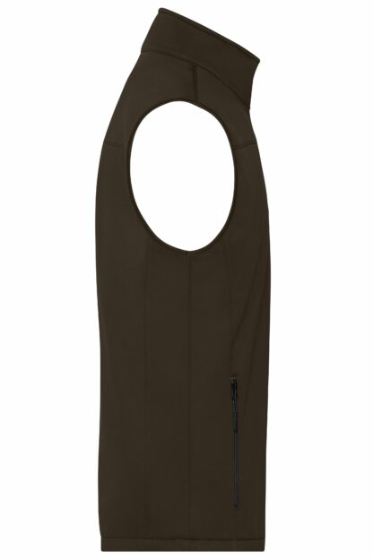 Men's Softshell Vest - braun (brown) – Bild 4