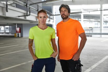 Men's Signal Workwear T-Shirt - orange/neon (neon-orange) – Bild 3