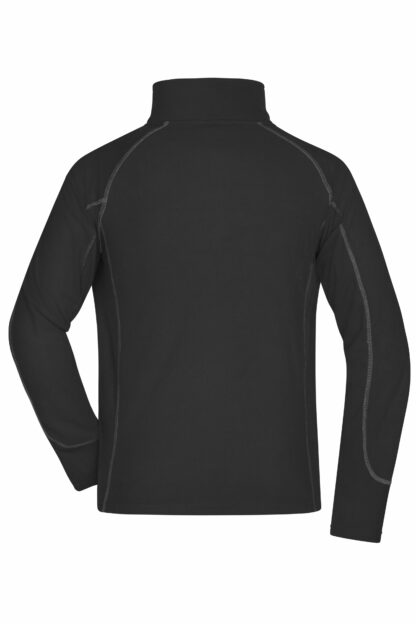 Men's Structure Fleece Jacket - schwarz/grau (black/carbon) – Bild 8