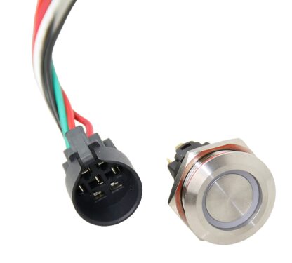 Wasserdichter Schalter 22mm LED grün/rot, QG04222