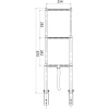 Teleskop-Badeleiter 4 Stufen Länge ca.117cm, BL2104 – Bild 2