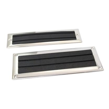 Trittstufe Edelstahlrahmen/Gummi 83x222mm, EK16251