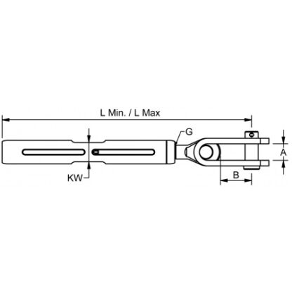 Blue Wave Wantenspanner APEX Spannhülsen, 1/2", BRL 6100 kg, PH240012AXS – Bild 3