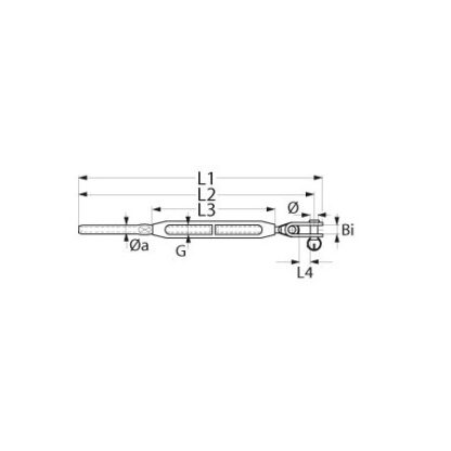 BLUE WAVE Wantenspanner - Feingewinde-Terminal/Toggle, PH33081612AX – Bild 2