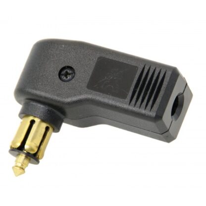 KFZ-Stecker 90° 12mm 12/24V max.16A für Kabel 2,5mm² 7, QG02464-SB