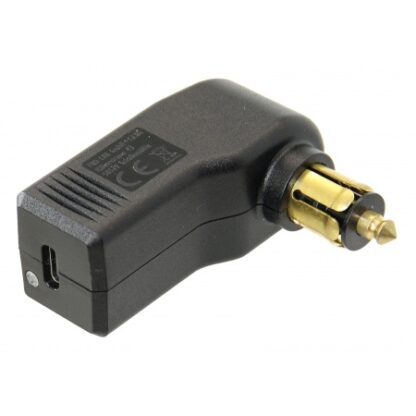 USB-C Ladestecker 90° 12/24V 3A für KFZ-Steckdosen 12mm, QG02466