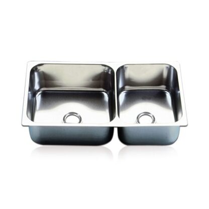 Doppelspüle Edelstahl 555 x 300mm Tiefe 20cm, BK1513223