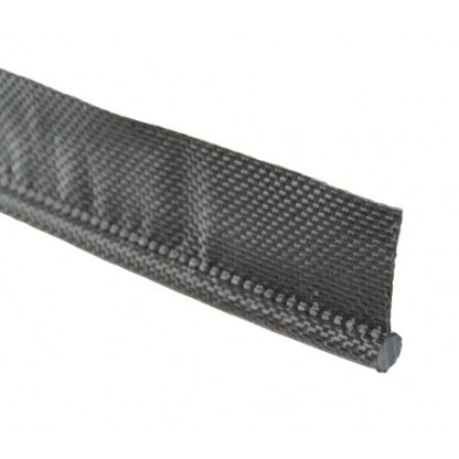Keder mit Fahne 20mm, D=8,5mm schwarz , KLK859