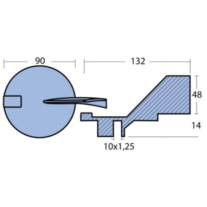 Finnenanode Mg M10x1,25 für Yamaha 50-100PS , MA01140MG – Bild 2
