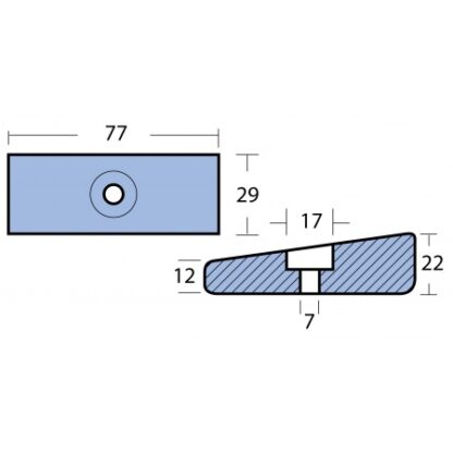 Keilanode Honda BF 75-90PS (1997-1998), MA01405AL – Bild 2