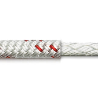 Tauwerk ROBLINE - Trimmline - Orion - PES/PES - 5mm - weiß/rot - YT7182011