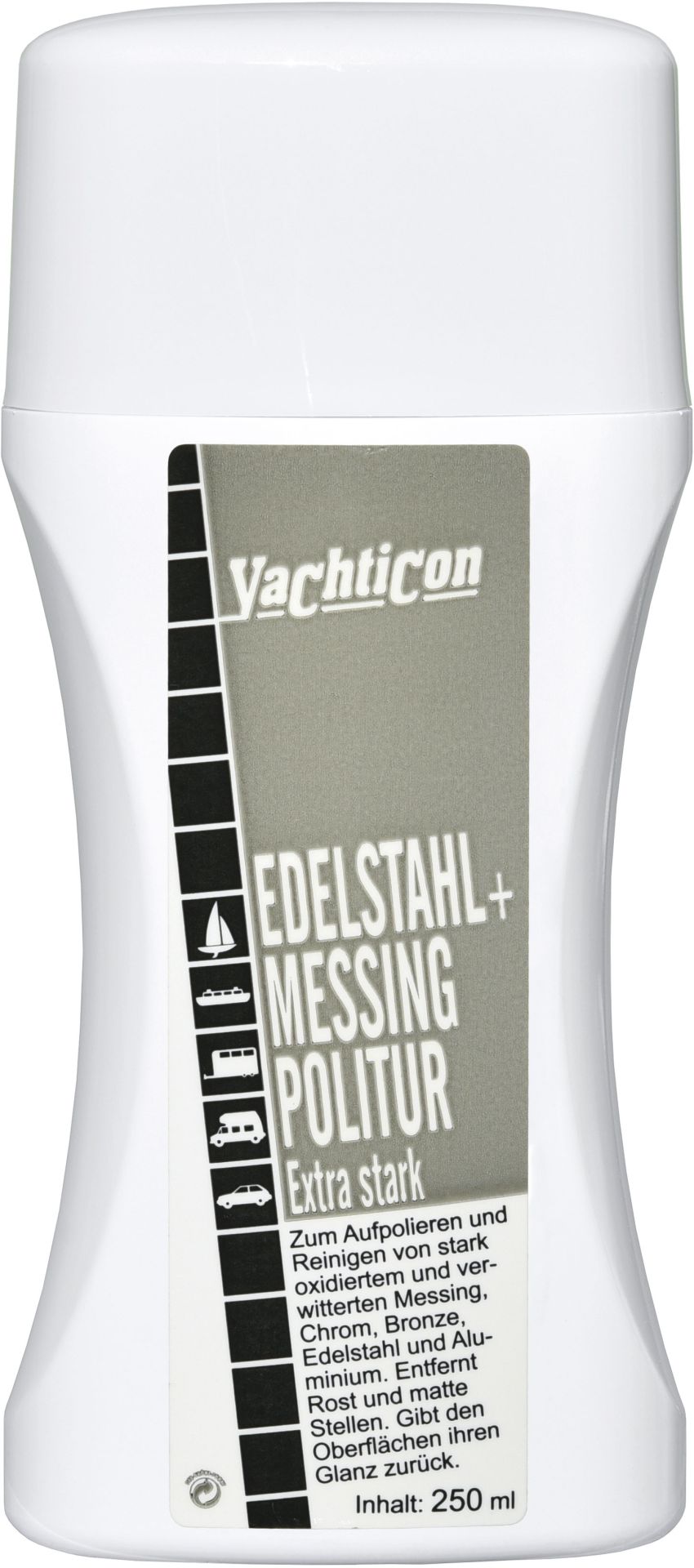 Yachticon Edelstahl + Messing Politur Extra Stark 250 ml, 02128 – Bild 2