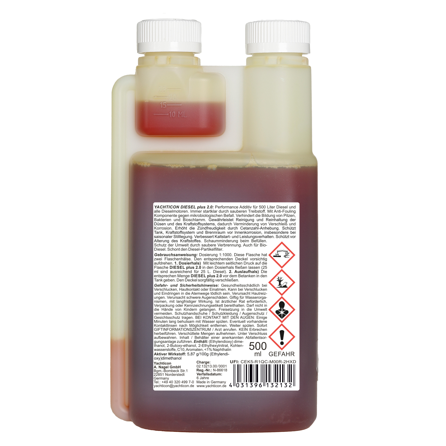 Yachticon Diesel plus 2.0 500 ml, 13213 – Bild 2