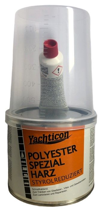 Polyester Spezial Harz mit Härter 1000 g - styrolreduziert - 11004