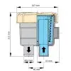 Vetus Wasserfilter Typ 140, Schlauchanschluss D=15,9 mm, FTR140/16 – Bild 2